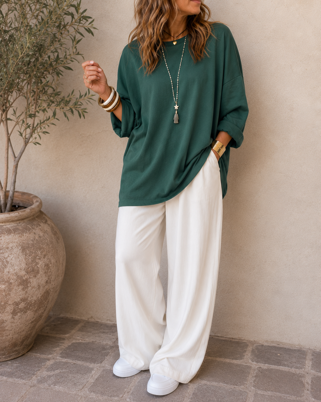 Boho Longline Oversized T-shirt