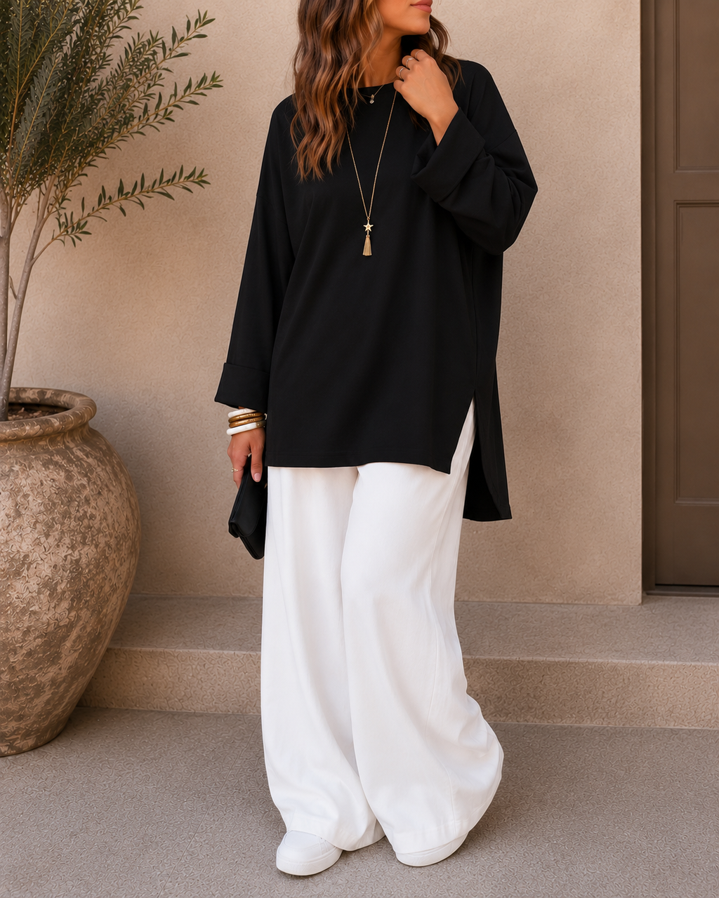 Boho Longline Oversized T-shirt
