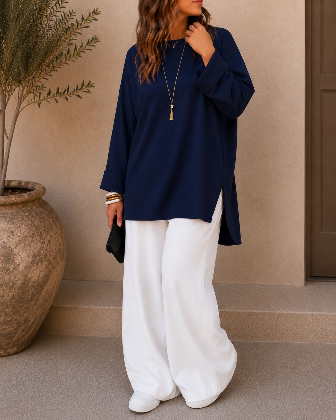Boho Longline Oversized T-shirt