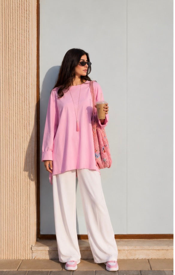 Boho Longline Oversized T-shirt